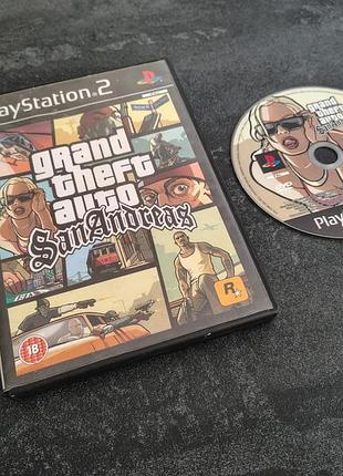 Диск grand theft auto sab andreas (playstation 2)