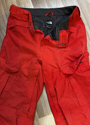 Лижні штани чоловічі the north face hyvent карго червоні розмір m