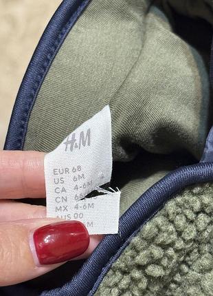 Куртка для хлопчиків h&m хакі 68 см 4