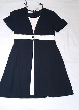 Черно-белое платье-костюм liz claiborne, размер m (10)