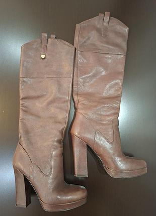 Сапоги женские, guess, кожа, р.37