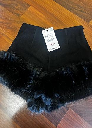 Шорти жіночі zara чорні утеплені xs