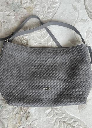 Шкіряна сумка extē (made in italy) vera pelle, плетена в стилі bottega,