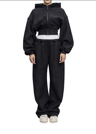 Жіночий спортивний костюм alexander wang чорний