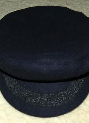 Шкиперская кепка nauticalia london 100% шерсть breton cap 58 см оригинал идеал