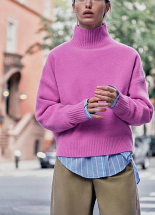 Жіночий светр zara рожевий