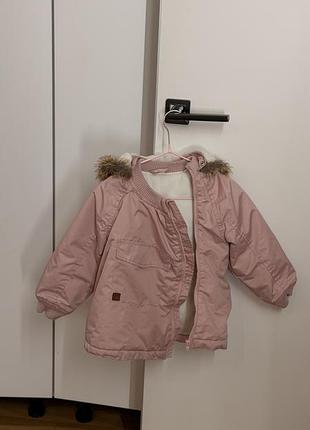 Куртка для дівчинки h&m рожева на 1.5-2.5 роки