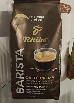 Кава в зернах tchibo barista caffe crema