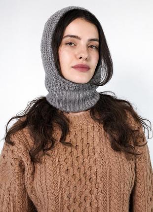 Moss + cable шерстяная балаклава 2