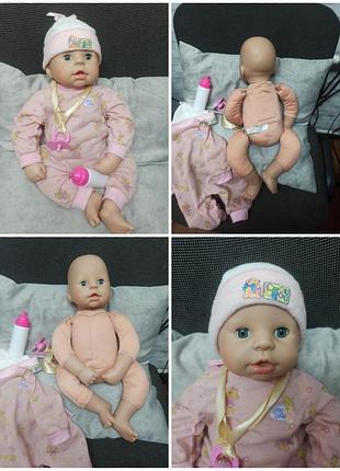 Интерактивная кукла пупс zapf creation, возле 43 см, 2