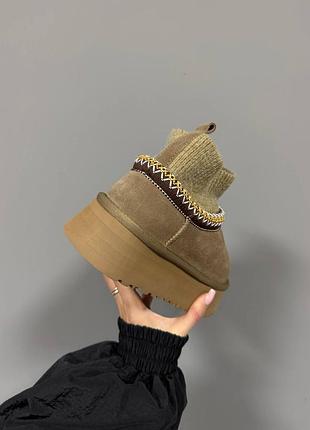 Уггі ugg tazz sock |  khaki premium 3
