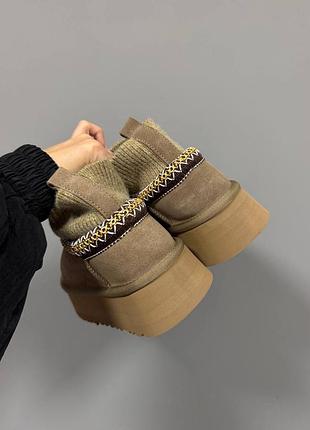 Уггі ugg tazz sock |  khaki premium 2