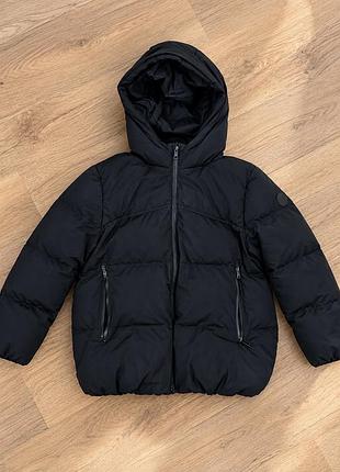 Куртка дитяча zara чорна з капюшоном
