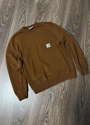 Чоловічий світшот carhartt коричневий m