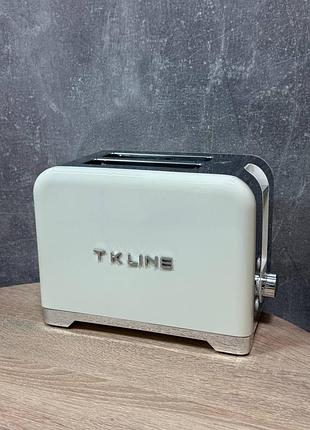 Тостер t.k.line tk00281 3000 вт молочный