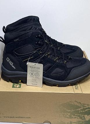 Черевики чоловічі jack wolfskin vojo 3 texapore чорні трекінгові зимові 44 розмір