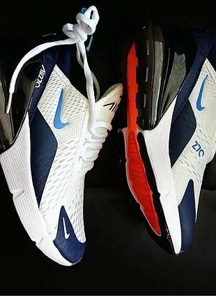 Кросівки жіночі nike air max 270 білі з синім