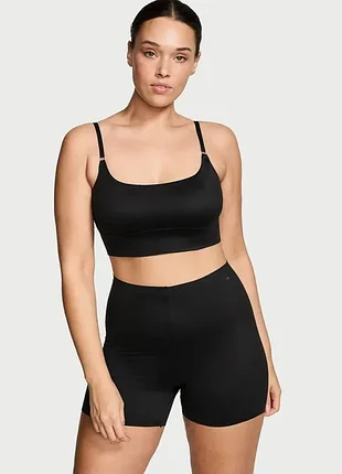 Шорты спорт женские feathersoft victoria's secret черные