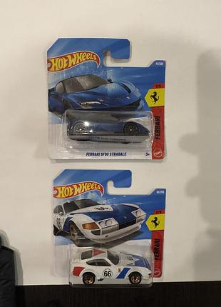 Коллекционная модель hot wheels ferrari sf90 stradale и ferrari 365 gtb4 competizione