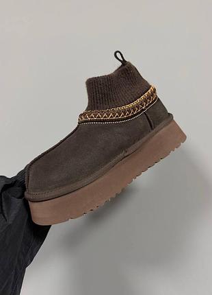 Уггі ugg tazz sock |  chocolate brown premium 4