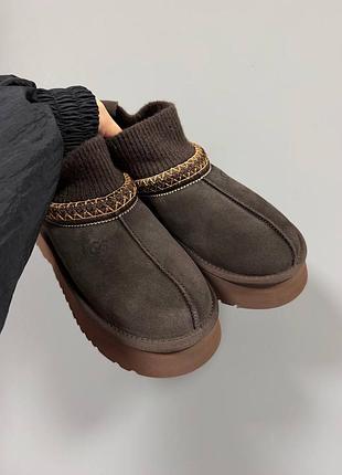 Уггі ugg tazz sock |  chocolate brown premium 7