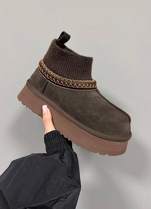 Уггі ugg tazz sock |  chocolate brown premium