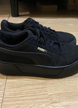 Черные женские кеды puma