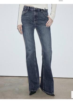 Жіночі джинси mango кльош сірі 36 розмір