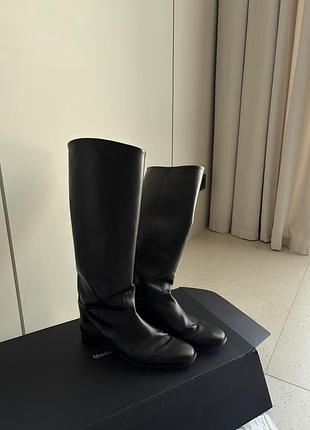 Чоботи жіночі massimo dutti шкіряні чорні