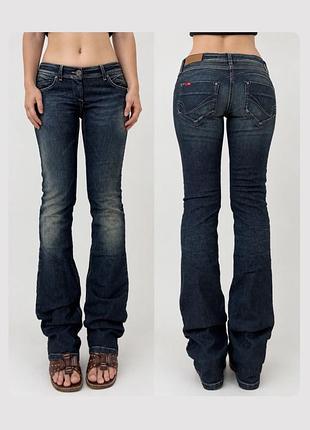 Новые с биркой джинсы only 36 s 38 m синие низкая талия посадка клеш flared bootcut vintage винтаж 2000s 90s ретро y2k