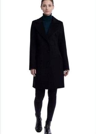 Шерстяное пальто демисезонное dkny