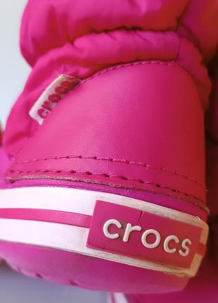 Дитячі чоботи crocs дутики рожеві 4