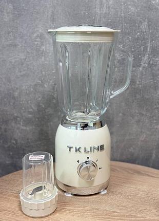 Блендер стационарный t.k.line tk00282 2в1 1.5 л 3000 вт молочный