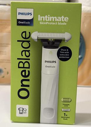 Електробритва philips oneblade intimate skinprotect з тримером