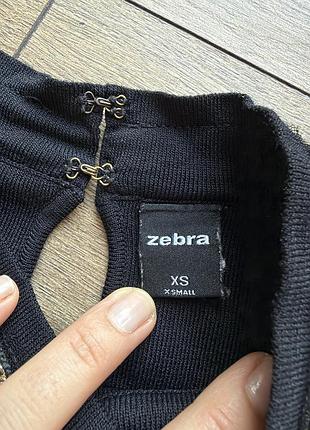 Майка блуза чорна zebra 5