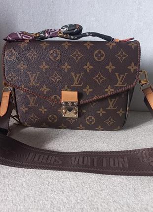 Сумка louis vuitton pochette metis в классической расцветке monogram