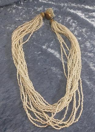 Бусы с бисера,  винтажные
