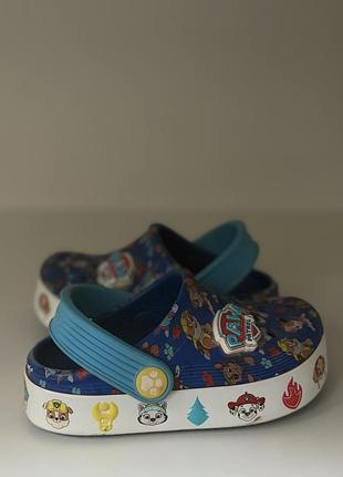 Шльопанці для дітей crocs щенячий патруль сині розмір 8c
