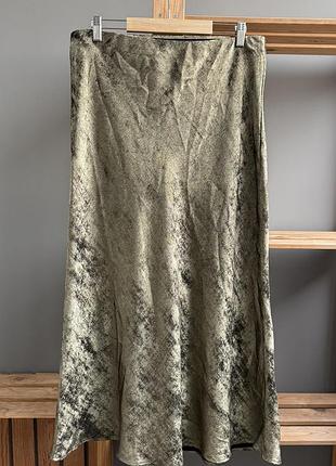 Спідниця h&m розмір l золотиста юбка