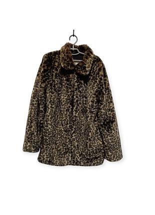 Жіноча шуба zara тигрова зі штучного хутра s