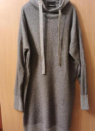 Продам платье -худи от бренда sisley из кашемира и мериносовой шерсти