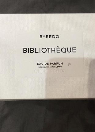 Парфуми byredo bibliothèque eau de parfum 100 мл унісекс