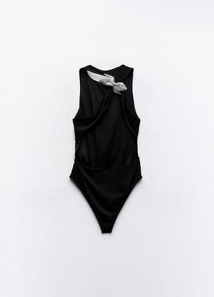 Жіноче боді zara чорне