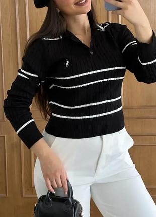 Кофта поло лонгслів ysl