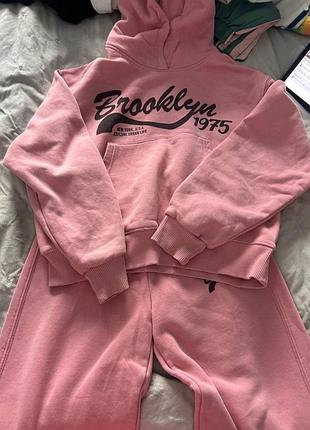 Спортивний костюм zara для дівчинки, рожевий, 10-12 років