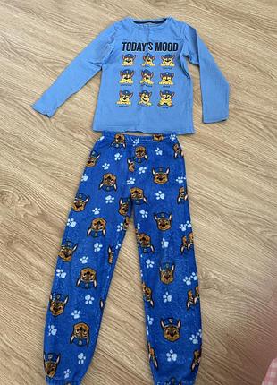Піжама для хлопчика paw patrol синя