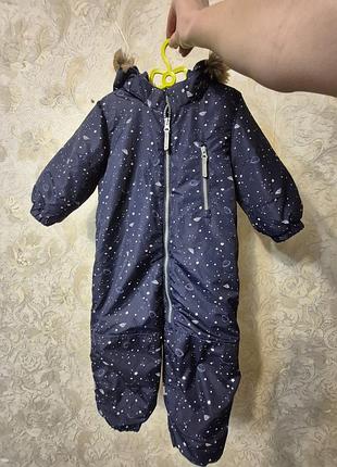 Зимовий комбінезон h&m для хлопчиків, синій, 86 см