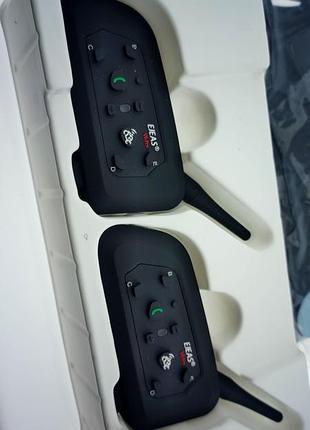 Мотогарнітура bluetooth на шолом пара інтерком ejeas v6 pro plus 2 штуки ( без ручки euc )