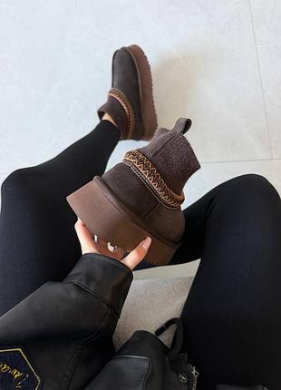 Уггі ugg tazz sock |  chocolate brown premium 3
