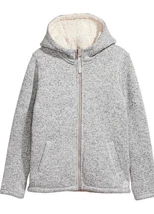Трикотажне худі на хутрі   h&m  158/164 р.
